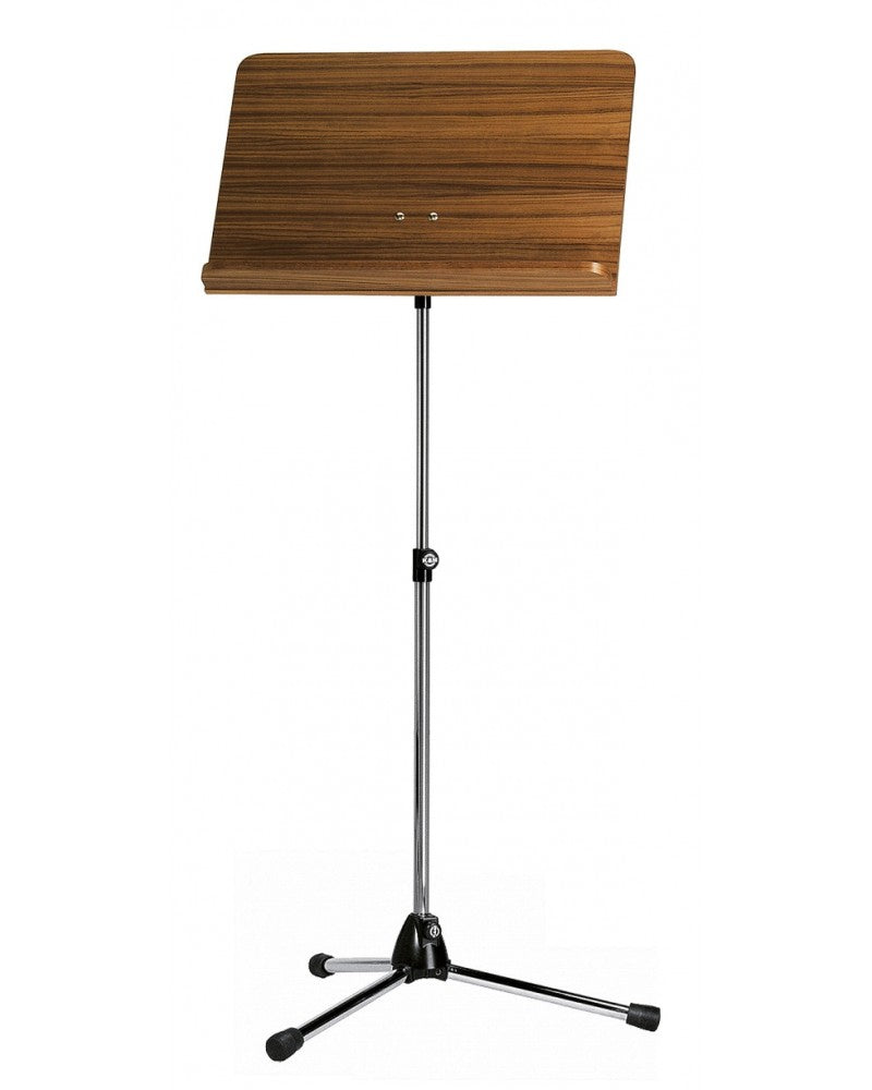photo de Pupitre d'orchestre K&M avec tablette en bois de noyer