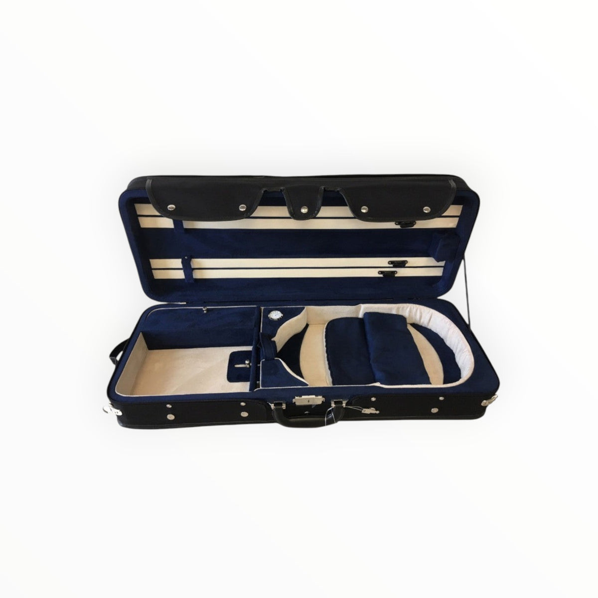 photo de Etui alto mod. conservatoire ajustable - ajustable 38 à 42cm - noir/bleu beige