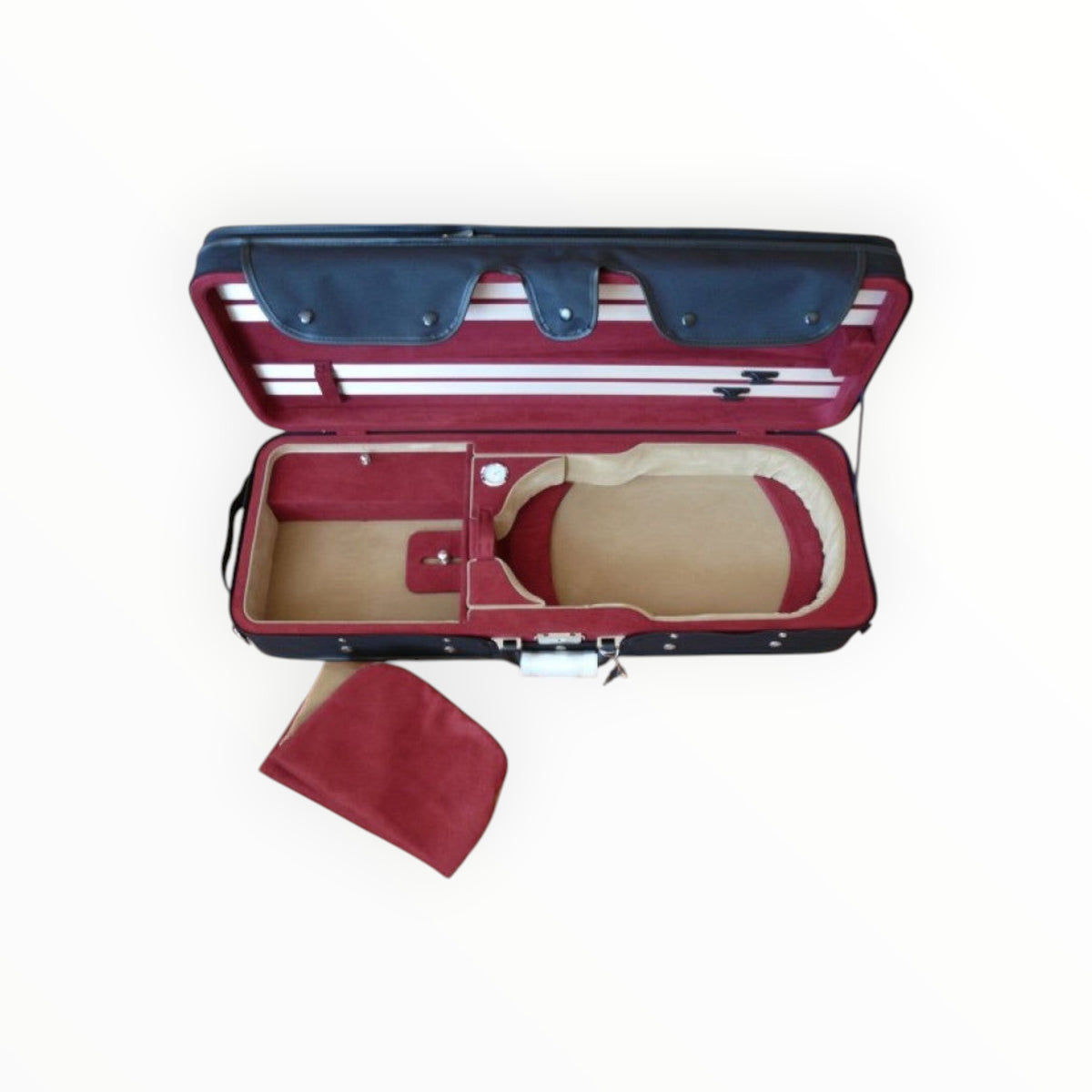 photo de Etui alto mod conservatoire - ajustable 38 à 42cm - noir/rouge-beige(