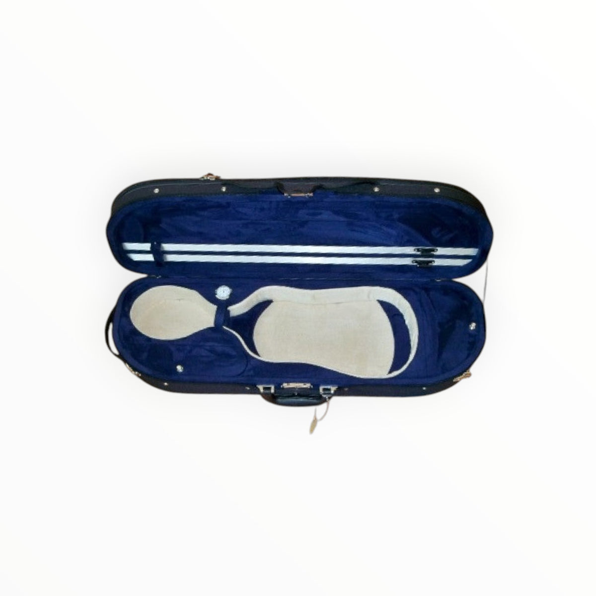 photo de Etui violon 4/4 Demi-lune PASSION luxe noir/bleu-beige(