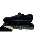 photo de Etui violon 1/2 PASSION forme trapèze noir/bleu
