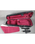 photo de Etui alto 38.1 à 40.5 cm - PASSION LUXE - forme trapèze noir/bordeaux