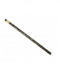 photo de Crayon de papier - Noir et Or - motif notes - avec gomme