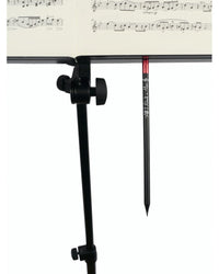 photo de Crayon de papier magnétique "All I Need is Music", noir avec bout du crayon rouge