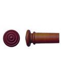 photo de Bouton attache cordier violon en buis, avec rainures, diam: 9.0mm