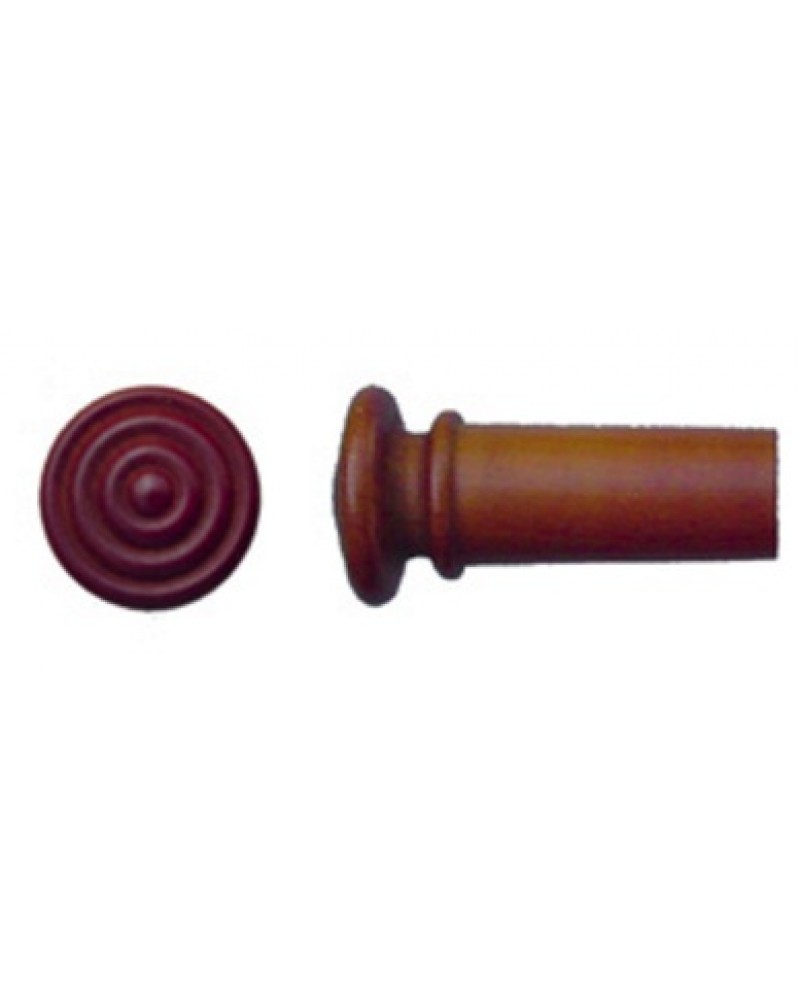 photo de Bouton attache cordier Alto en buis, avec rainures, diam: 9mm