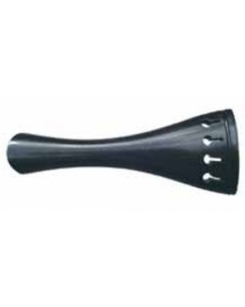 photo de Cordier alto modèle Français en ébène, barrette noire [corne de buffle] Longueur totale : 126mm