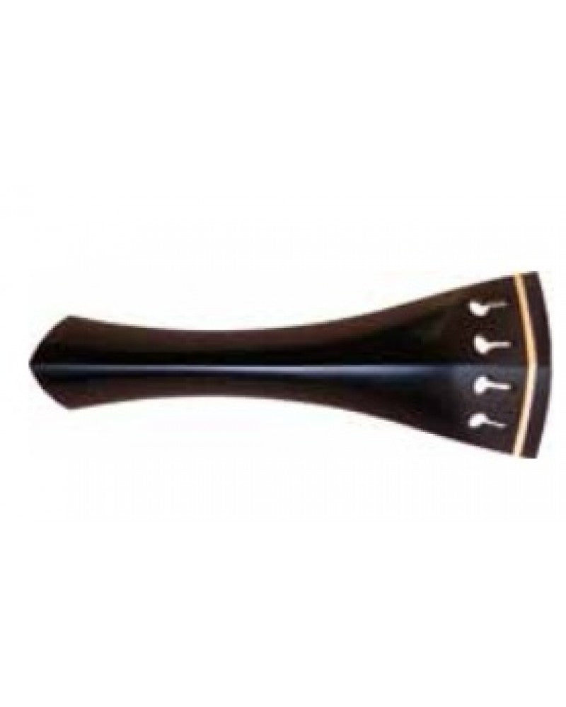 photo de Cordier alto modèle anglais "Hill" en Ebène, barrette beige [buis] Longueur totale : 126mm