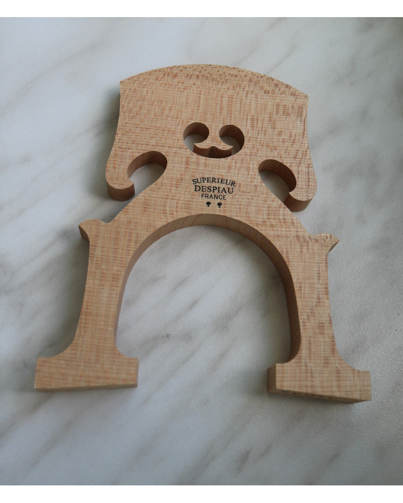 photo de Chevalet violoncelle 4/4 DESPIAU "Brooklyn Bridge" non préparé - Traité - Modèle Belge - 90mm - Qualité B