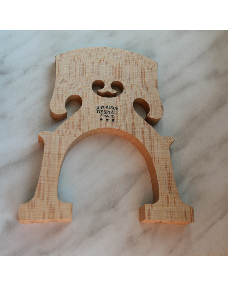 photo de Chevalet violoncelle 4/4 DESPIAU "Viaduc de Millau" non préparé - Traité - Modèle Belge - 92mm - Qualité A