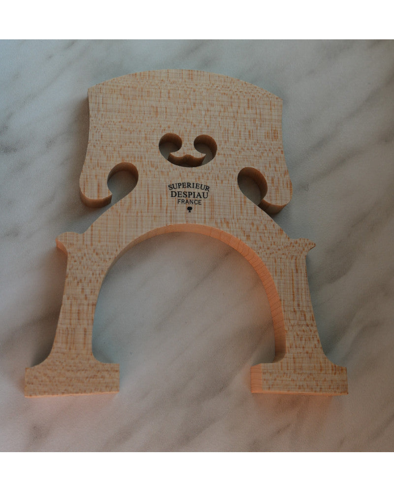 photo de Chevalet violoncelle 4/4 DESPIAU "Viaduc de Millau" non préparé - Traité - Modèle Belge - 96mm - Qualité C