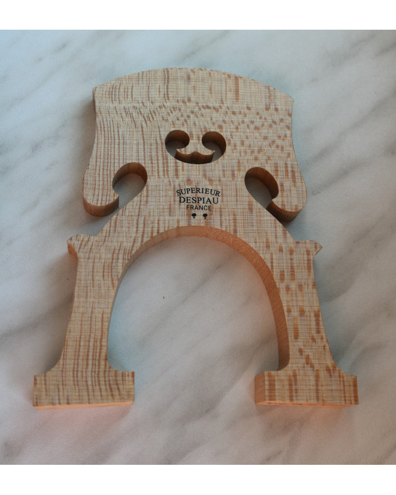 photo de Chevalet violoncelle 4/4 DESPIAU "Viaduc de Mussy" non préparé - Traité - Modèle Belge - 94mm - Qualité B