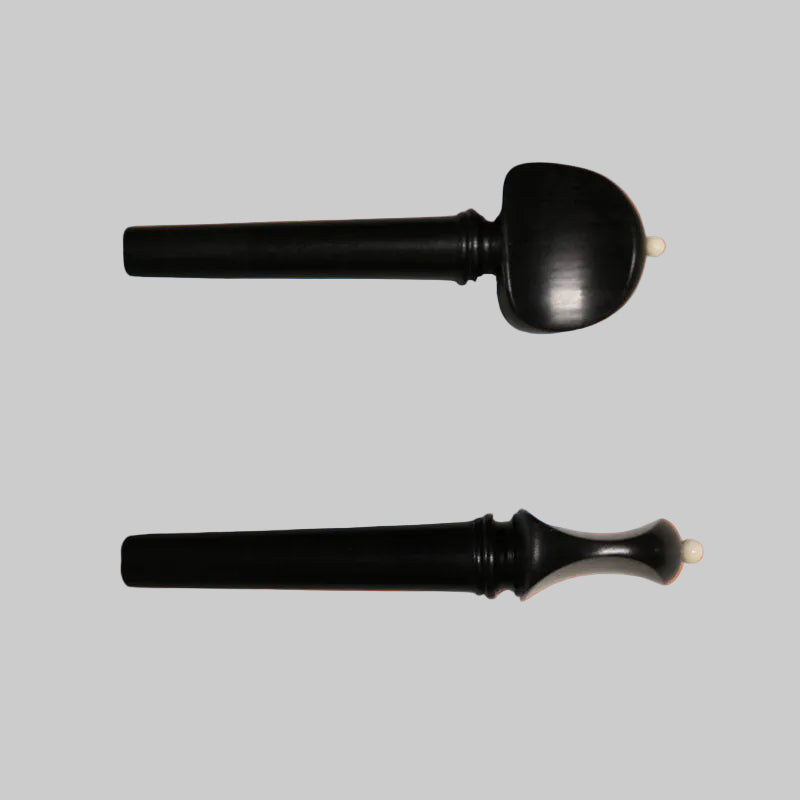 Cheville Violoncelle 4/4 en ébène modèle Suisse avec boule en os