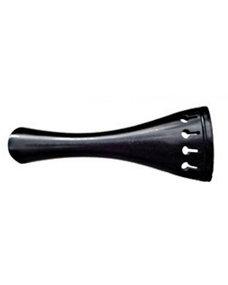 photo de Cordier violon modèle Français en ébène, barrette noire [corne de buffle] Longueur totale : 115mm