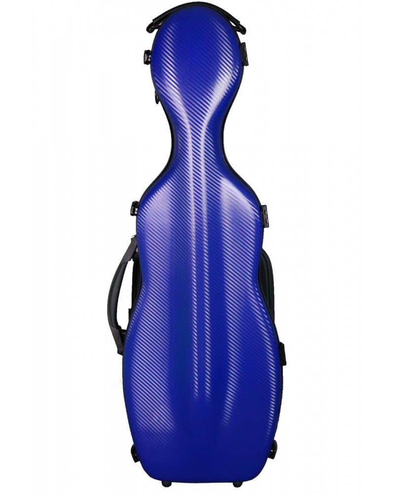 photo de Etui violon 4/4 PC COMPOSITE forme "petit violoncelle" - Bleu tressé