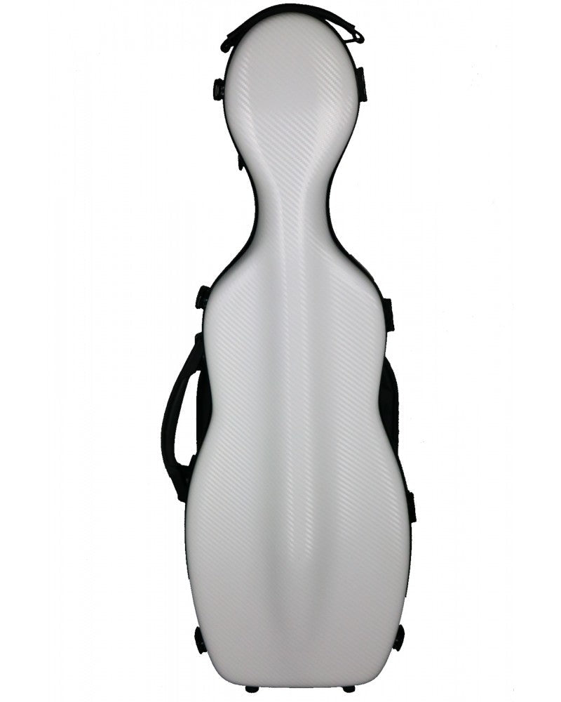 photo de Etui violon 4/4 PC COMPOSITE forme "petit violoncelle" - Blanc tressé