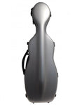 photo de Etui violon 4/4 PC COMPOSITE forme "petit violoncelle" - Gris clair, effet alu brossé