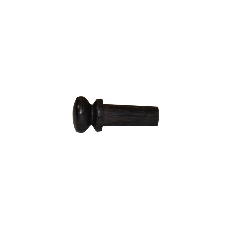 Bouton d'attache de cordier en ébène pour violon 1/2