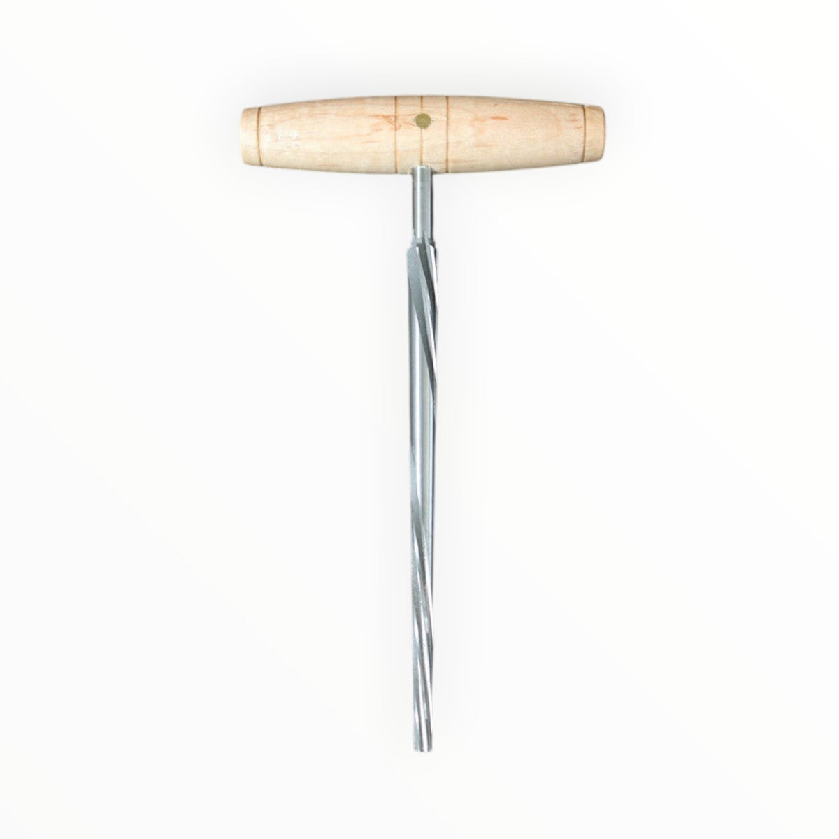 Alésoir pour cheville de violoncelle Lutherie d'Art avec manche en bois clair et lame en acier hélicoïdale