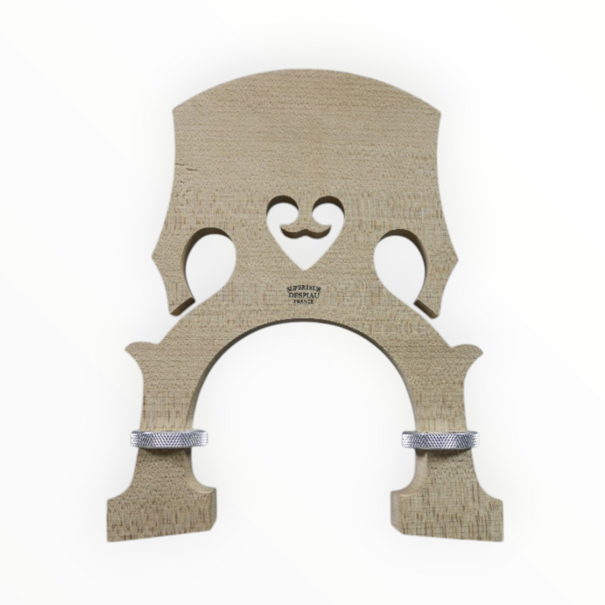 Chevalet ajustable Lutherie d'Art pour contrebasse 3/4 en bois de qualité D avec vis de réglage métalliques