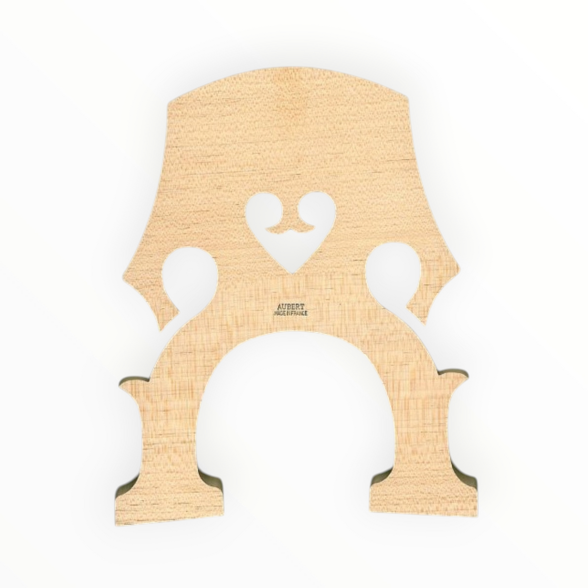 Chevalet de contrebasse 1/4 Aubert en érable non préparé, modèle français, vendu par Lutherie d'Art