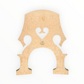 Chevalet de contrebasse 3/4 Aubert Luxe en érable non préparé, modèle français de la marque Lutherie d'Art