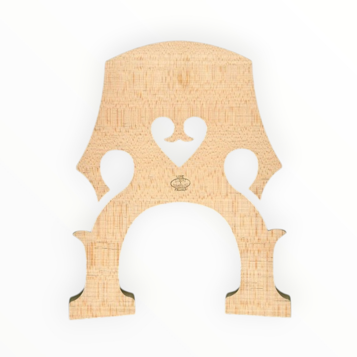 Chevalet de contrebasse 3/4 Aubert Luxe en érable non préparé, modèle français de la marque Lutherie d'Art