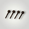 Jeu de quatre chevilles d'accordage noires WITTNER pour violon 4/4-3/4 de Lutherie d'Art
