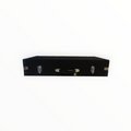 Etui Lutherie d'Art pour 24 archets de contrebasse noir avec fermetures métalliques et poignée robuste