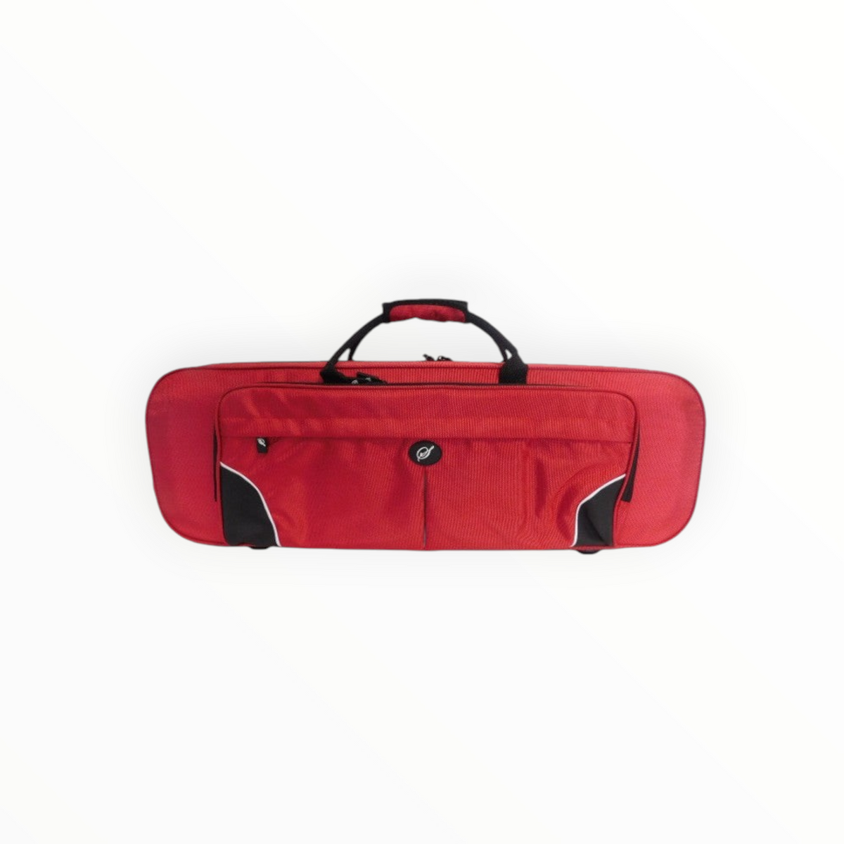 Etui rectangulaire pour alto 36cm Lutherie d'Art en cordura rouge imperméable avec poches et poignées de transport