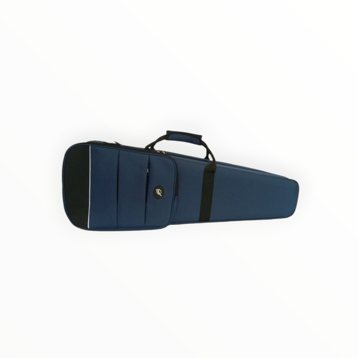 Etui alto trapèze Lutherie d'Art bleu pétrol en toile imperméable avec poignée et poche pour partitions