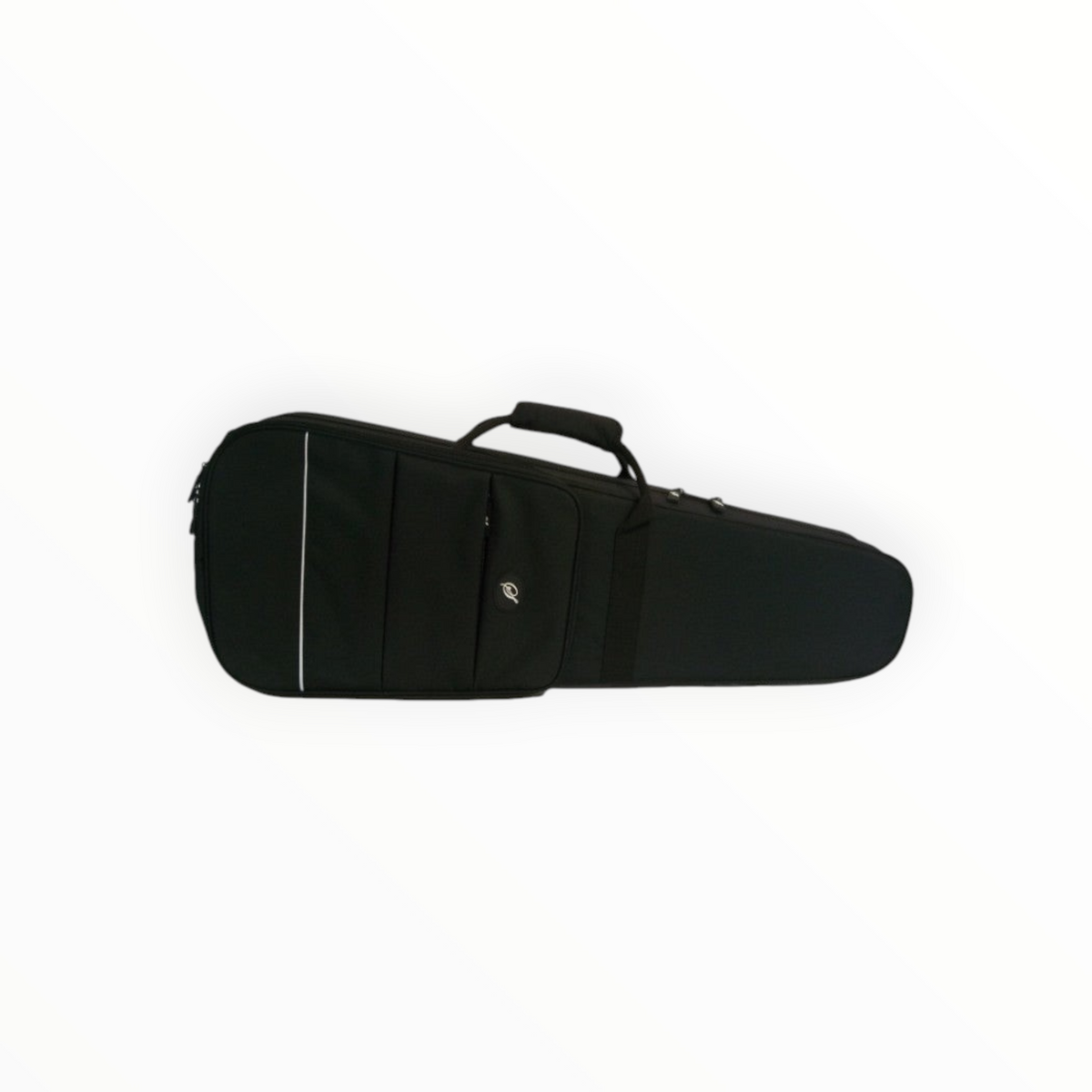 Etui alto trapèze Lutherie d'Art noir en toile imperméabilisée avec poche pour partitions et poignée de transport