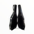 Etui contrebasse 3/4 Lutherie d'Art en fibre de verre noir avec intérieur velours et roulettes de transport