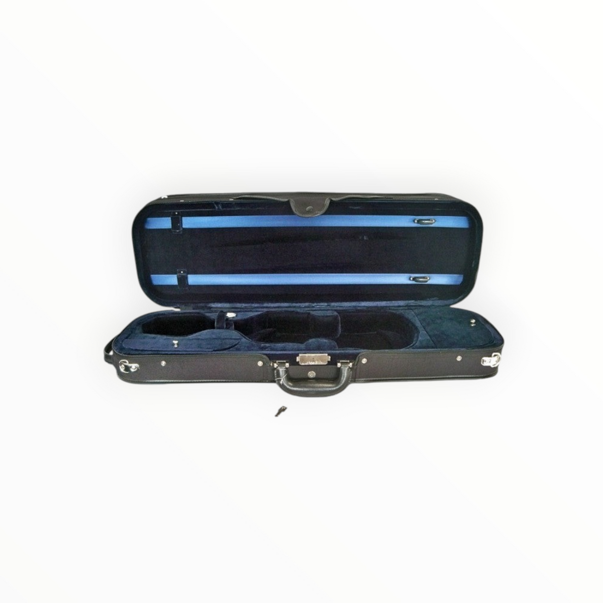 Etui violon 4/4 Lutherie d'Art modèle conservatoire avec intérieur en velours bicolore bleu et noir