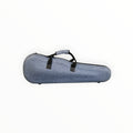 Etui violon Lutherie d'Art forme S 4/4 avec extérieur rigide waterproof aspect jeans bleu et poignée de transport