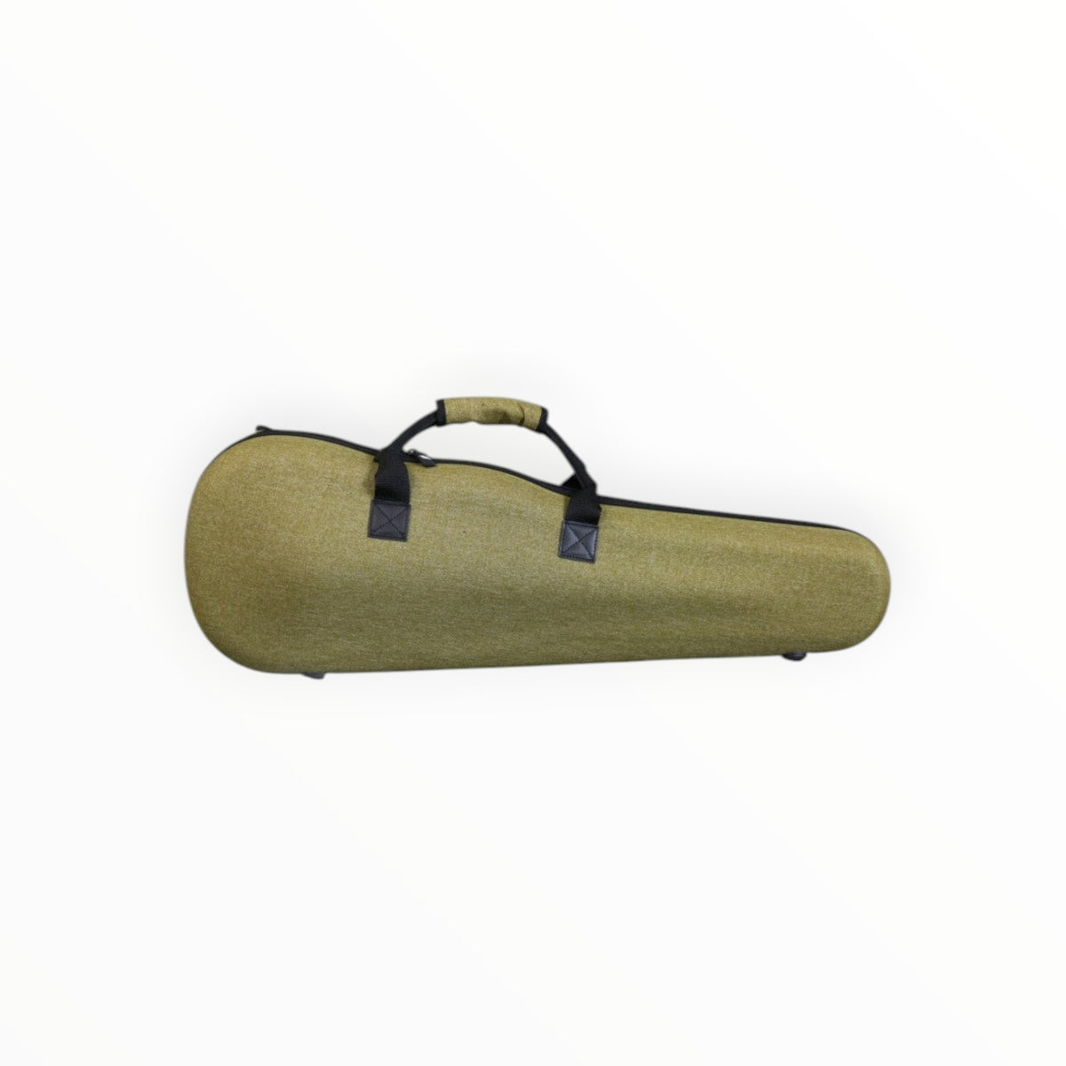 Etui violon forme S Lutherie d'Art kaki imperméable avec poignée de transport et coque rigide