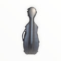 Etui violon 4/4 Lutherie d'Art en polycarbonate gris foncé effet aluminium brossé forme petit violoncelle
