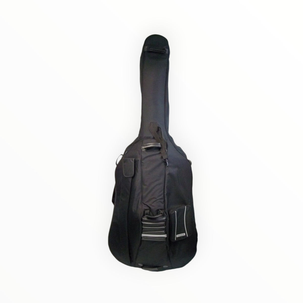 Housse de luxe Lutherie d'Art pour contrebasse 3/4 noire rembourrée avec roulettes et multiples poches de rangement