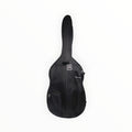 Housse de contrebasse 3/4 rigide noire Lutherie d'Art en polyester avec rembourrage 25mm et poches de rangement