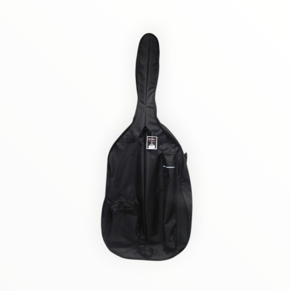 Housse de contrebasse 3/4 semi-rigide noire Lutherie d'Art avec rembourrage 20mm, poches accessoires et bande réfléchissante