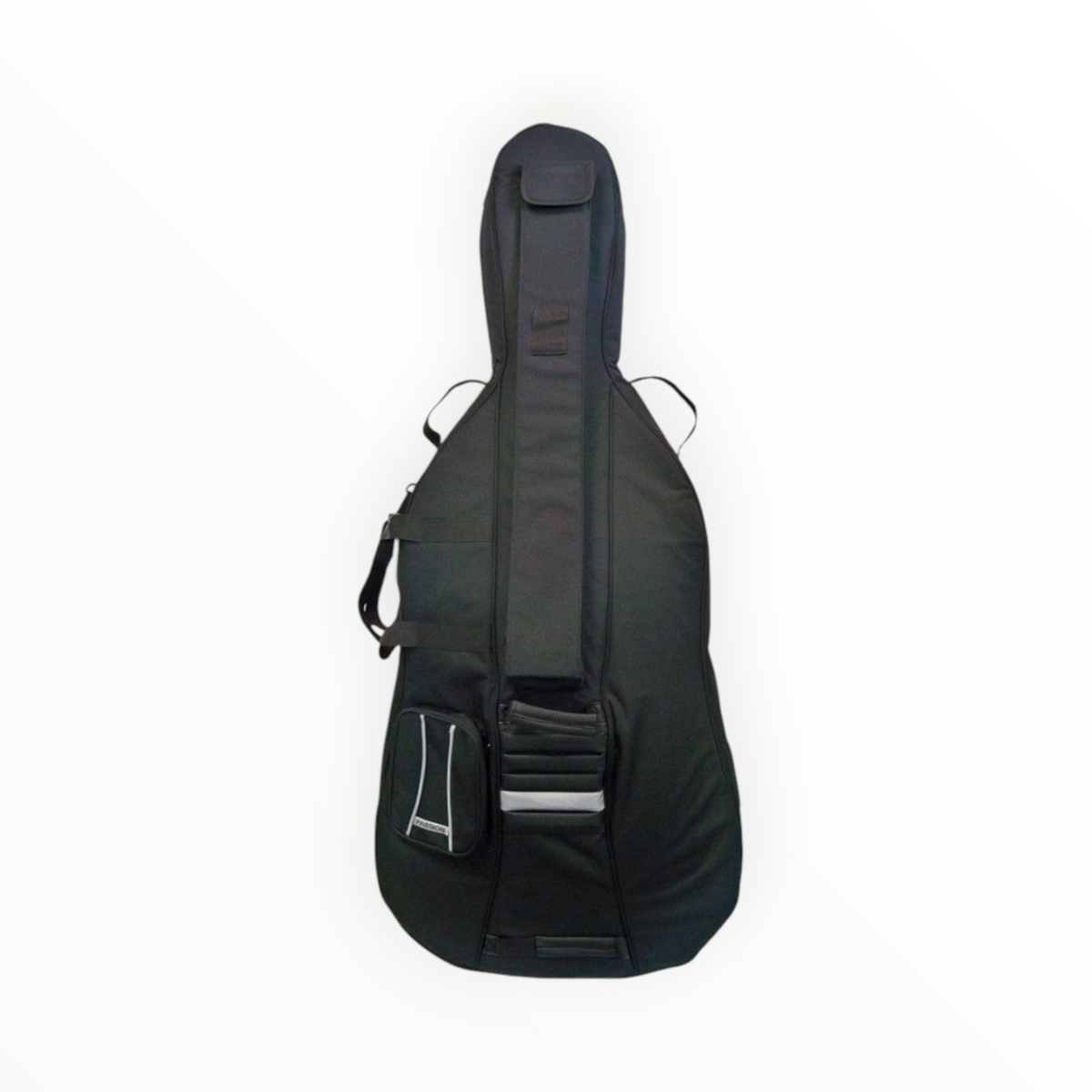 Housse de violoncelle 1/2 semi-rigide noire Lutherie d'Art Passion avec poches de rangement et bretelles sac à dos