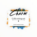 Jeu de cordes pour violoncelle 4/4 Charm FORTUNE par Lutherie d'Art, cordes artisanales de haute qualité.