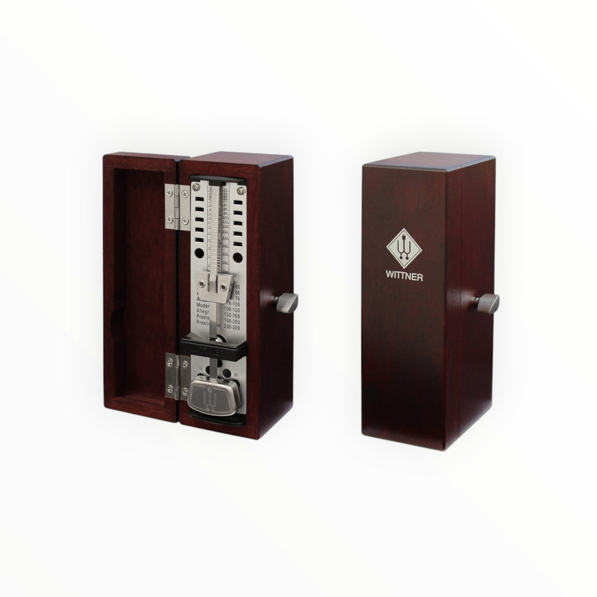 Métronome mécanique Super mini Taktell Lutherie d'Art en bois couleur acajou sans sonnerie