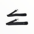 Paire de sangles noires rembourrées Lutherie d'Art pour étui de violon avec attaches métalliques sécurisées