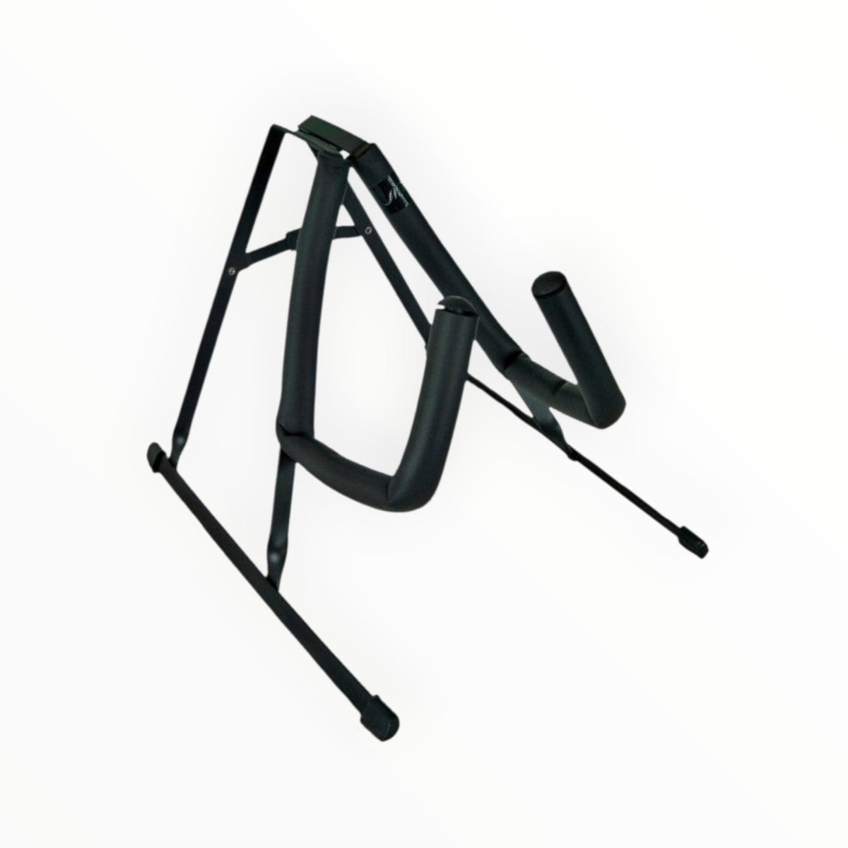 Support Lutherie d'Art pliable en métal noir pour violon ou ukulélé avec protection en mousse