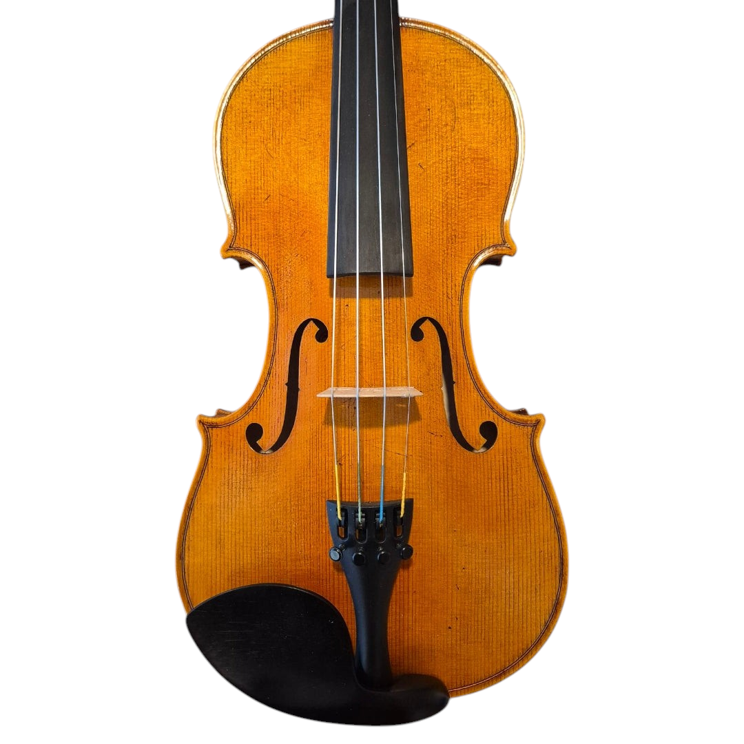 Violon d'étude 4/4 Passion-Tradition Lutherie d'Art avec vernis ambré, touche ébène et mentonnière noire